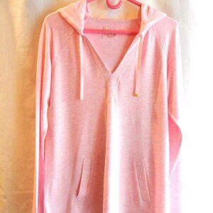 Lilly Pulitzer Luxletic Hooded Pink Pullover in Size L